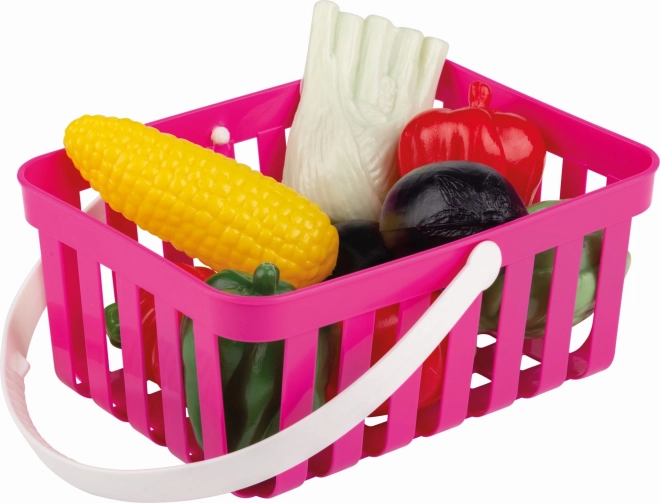 Androni Panier d'achat avec légumes 10 pièces – Rose
