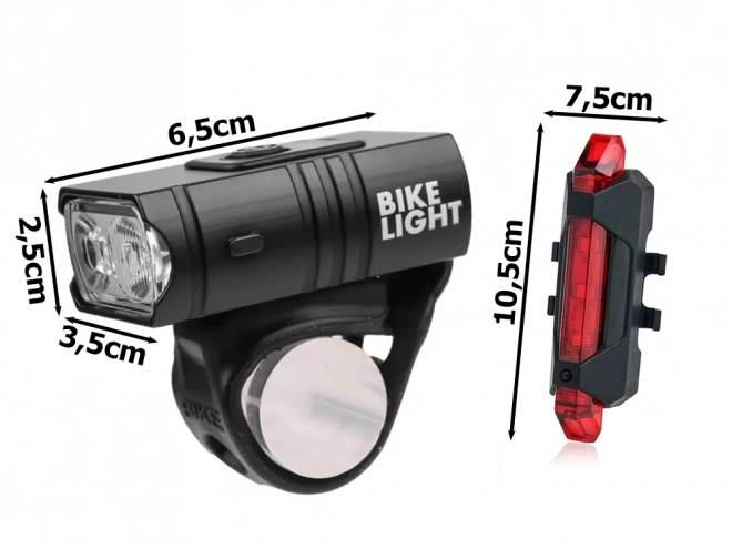 Kit de lumières LED pour vélo avec chargement USB