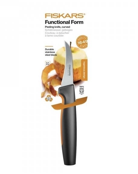 Couteau économe incurvé Fiskars Functional Form 7 cm