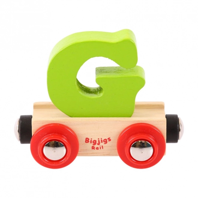 Bigjigs Rail wagonnet en bois - lettre G
