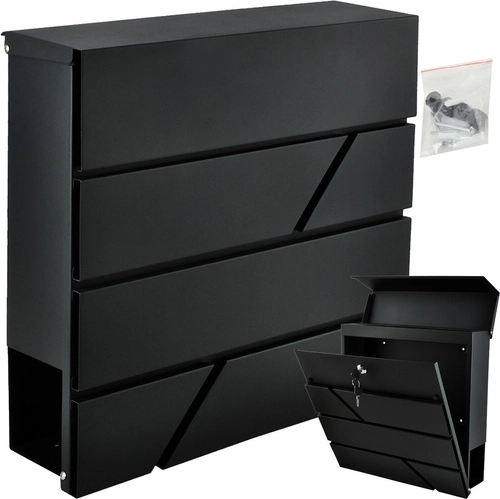Boîte aux lettres anthracite pour format A4