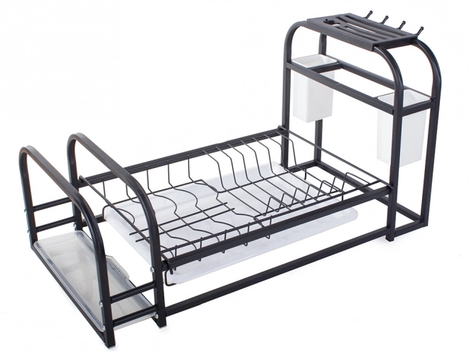 Égouttoir à vaisselle avec plateau et support de style loft