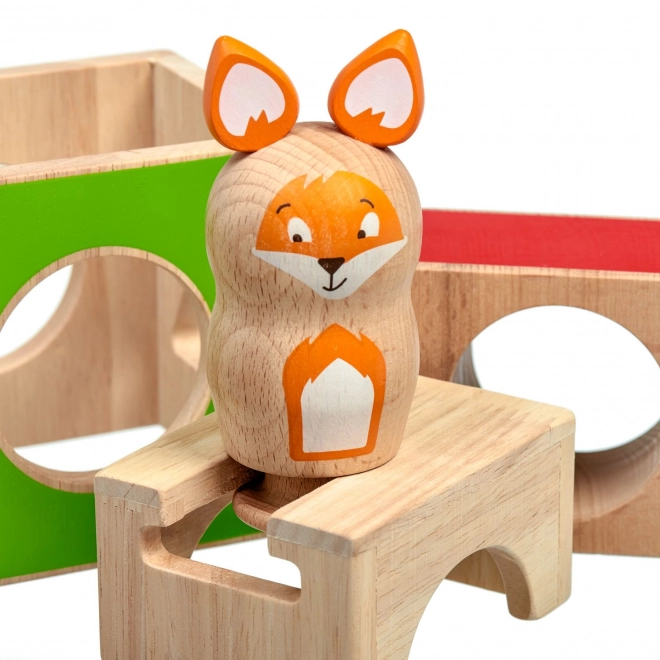 Lucy & Leo Renard Espiègle - jeu en bois avec modèles