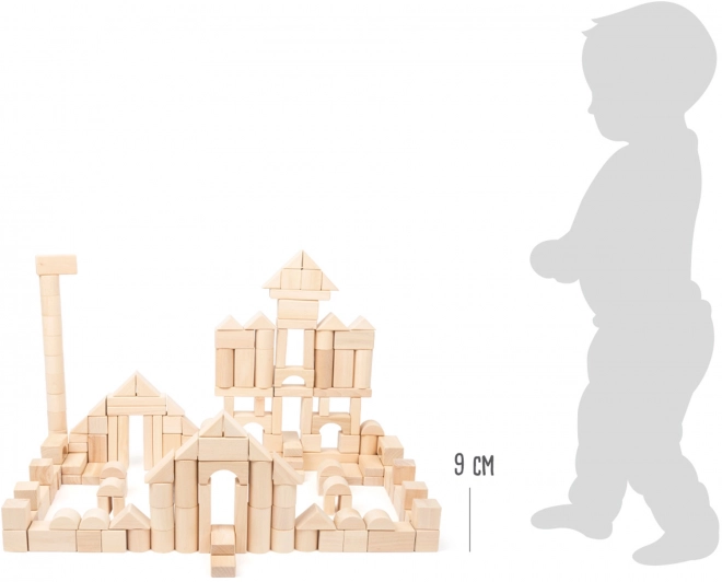 Petits Pieds Blocs de Bois 200 pcs nature