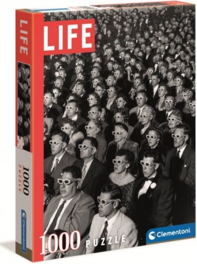 Motif iconique LIFE en noir et blanc