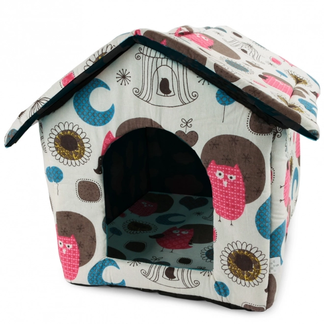 Maison pour chiens et chats XL roues colorées avec centre noir