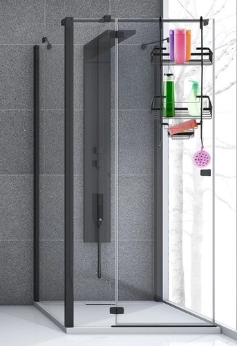 étagère de douche suspendue noire