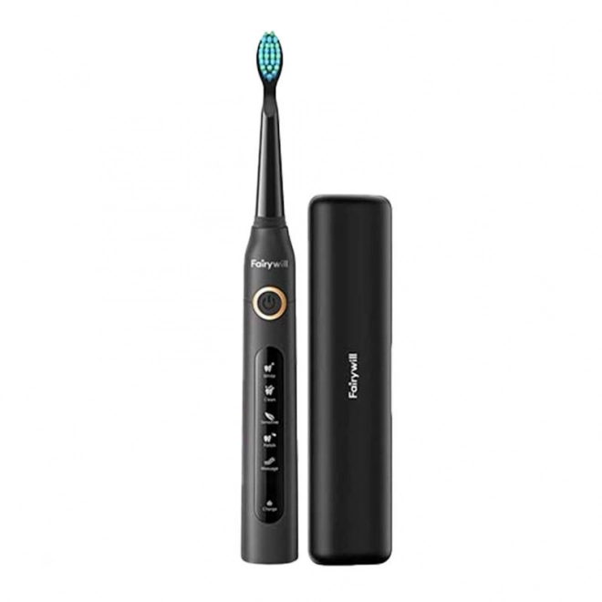 Brosse à dents sonique avec ensemble de têtes et étui