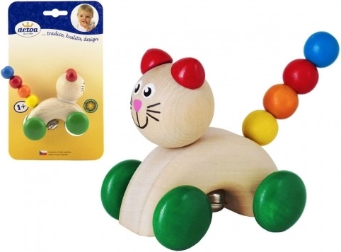 Chat sur roulettes Hochet
