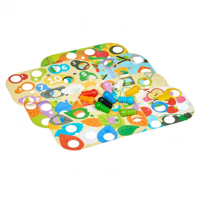 Lucy & Leo Attrape les chenilles – jeu de table en bois avec des aimants