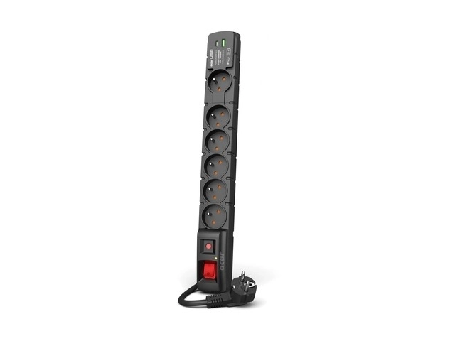 Protection contre les surtensions Acar S6 USB A+C 1,5 m