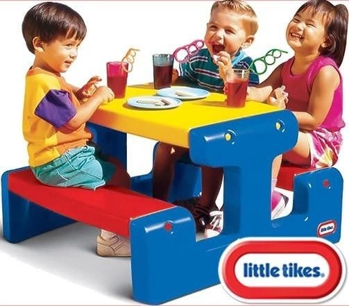 Table de pique-nique Junior bleu