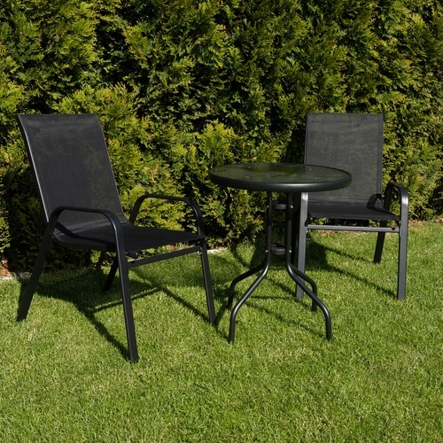 Chaises de jardin en métal - ensemble de 2 pcs