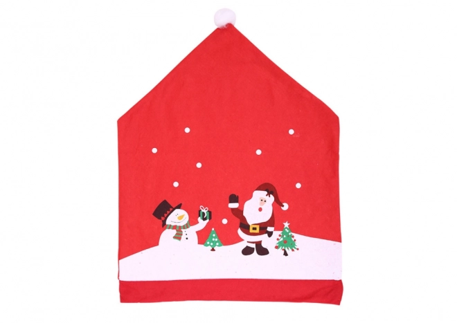 Housse de chaise de Noël rouge 60cm x 48cm 1 pièce.