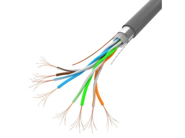 Câble réseau LAN FTP 100MB/S CCA 100M gris