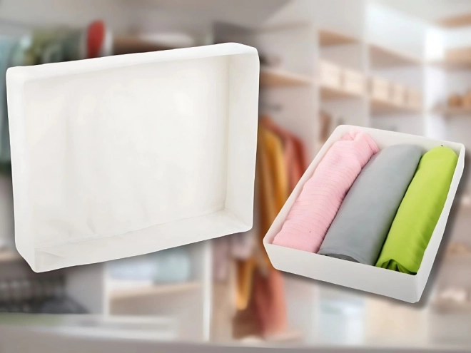 Organisateur universel blanc pour tiroir de garde-robe