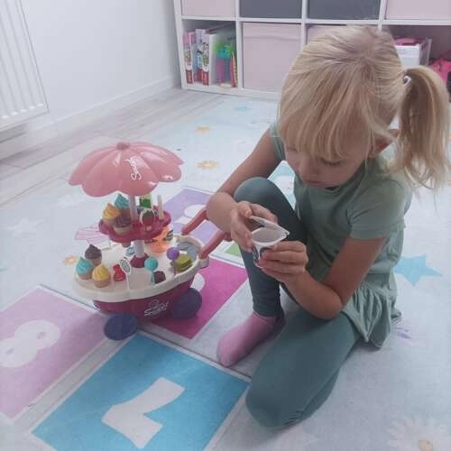 Glacier pour enfants - chariot sur roulettes avec accessoires