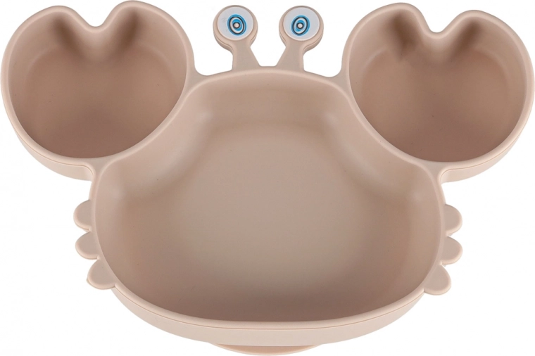 Assiette en forme de crabe avec compartiments