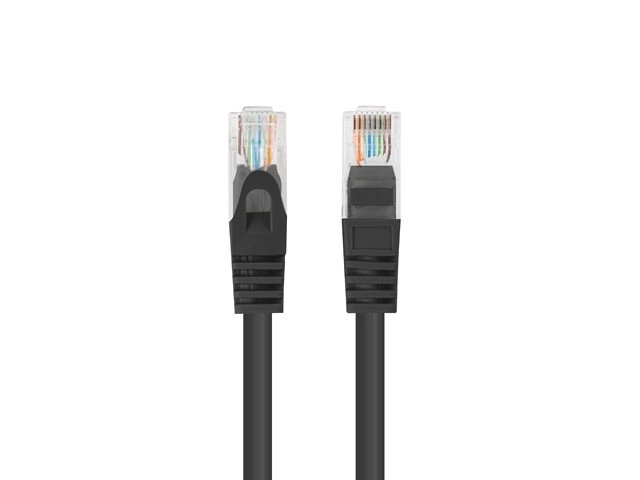Patchcord UTP cat.6 0,25m noir 10-pack