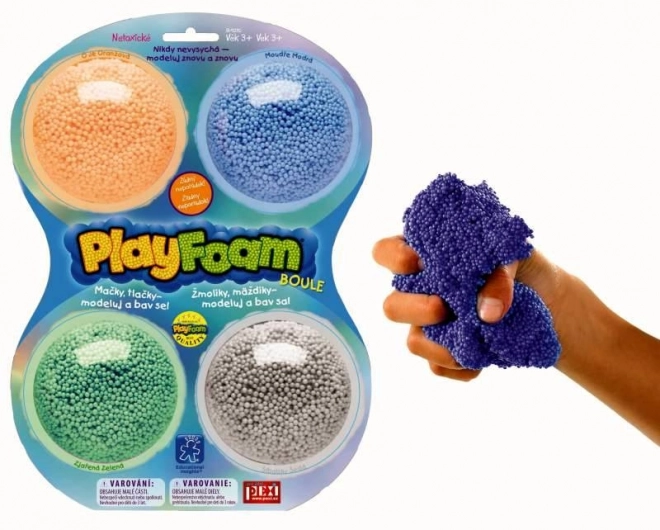 Mousse à modeler PlayFoam - couleurs garçon 4pack