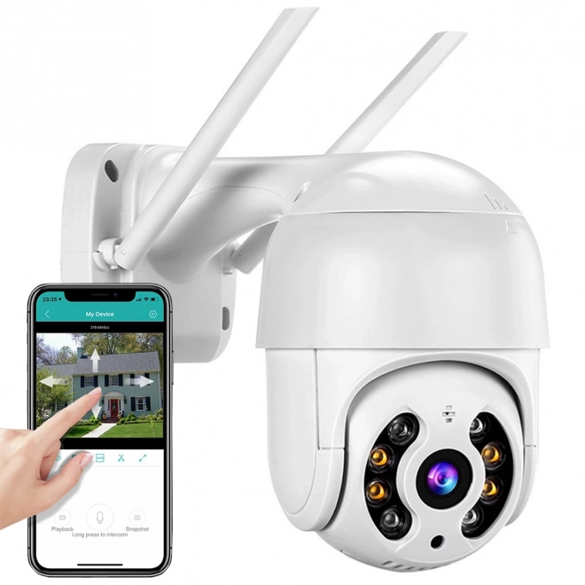 Caméra WiFi extérieure intelligente Full HD avec zoom optique