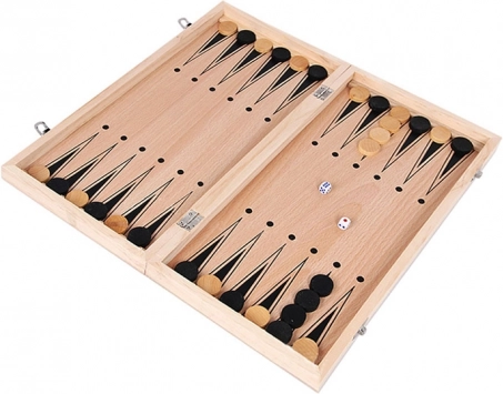 Trictrac (backgammon) en bois élégant
