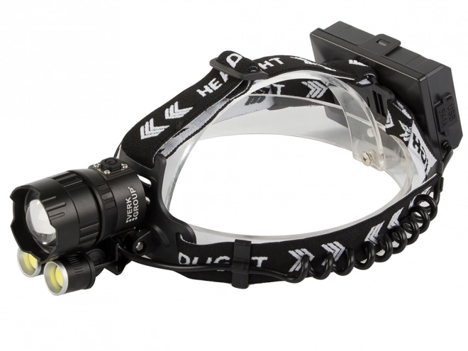 Lampe frontale professionnelle Bailong avec LED CREE XHP160 et fonction powerbank