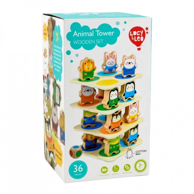 Lucy & Leo Tour des Animaux – ensemble de jeu en bois