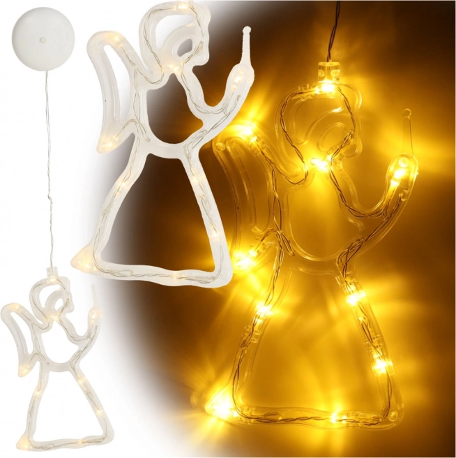 Décoration de Noël LED suspendue pour fenêtre – Ange