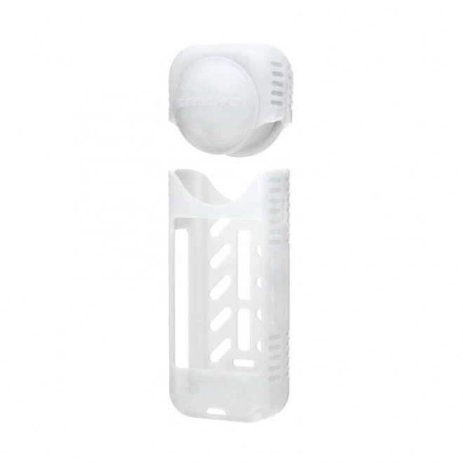 Coque de protection en silicone et cache-objectif Sunnylife pour Insta360 X4 (blanc)