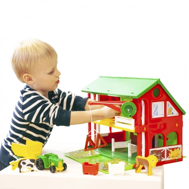 Maisonette Ferme étable 40x35cm en boîte 59x40x15cm Wader