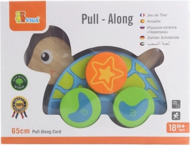 Tortue en bois à tirer