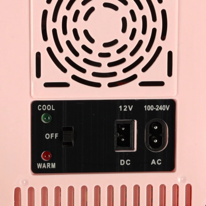 Mini réfrigérateur portatif électrique 2-en-1 rose 4L