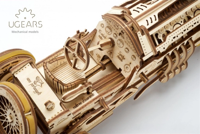 Ugears puzzle 3D - U9 Grand Prix auto 348 pièces