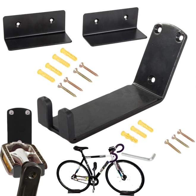 Porte-vélo mural en métal jusqu'à 30 kg