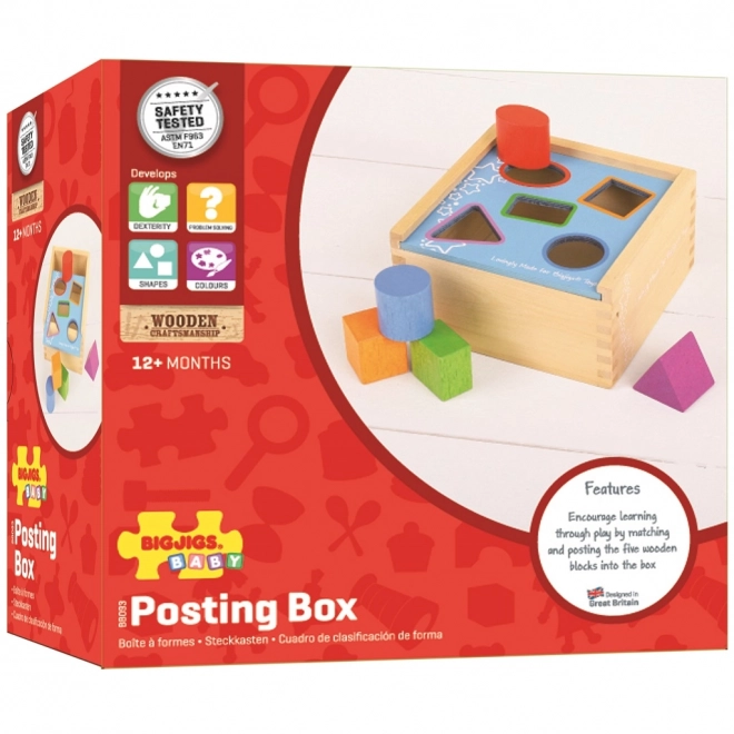 Bigjigs Toys Boîte à insérer avec des formes