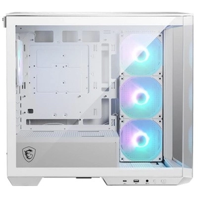 Armoire MAG PANO M100R PZ blanche avec verre trempé et USB