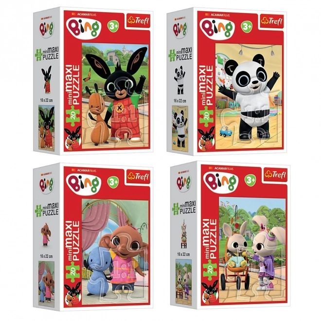 Minipuzzle miniMaxi 20 pièces Les amis de Bing/Lapin Bing