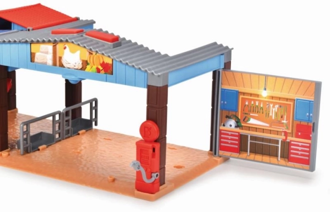 Ferme avec tracteur et accessoires