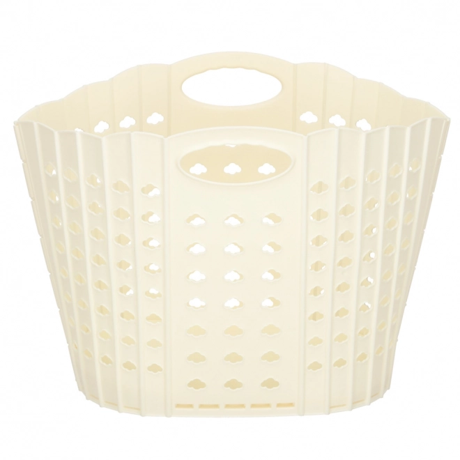 Panier à linge pliable crème
