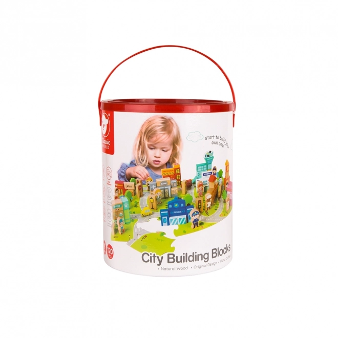 Jeux de construction en bois Construis une ville 120 pcs