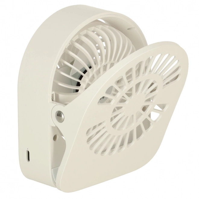 Ventilateur de bureau USB sans fil 11,5 cm blanc