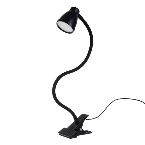 Lampe de table avec pince noire Izoxis