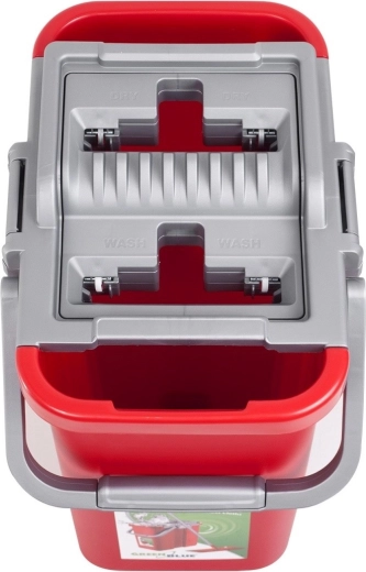 Seau à deux compartiments WASH/DRY pour laver et essorer sans mains mouillées