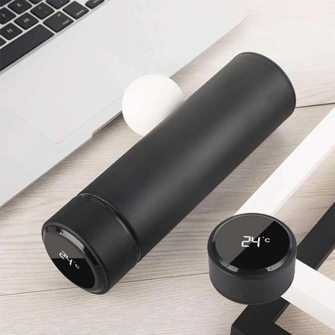 Gobelet thermique avec écran LED 500 ml noir