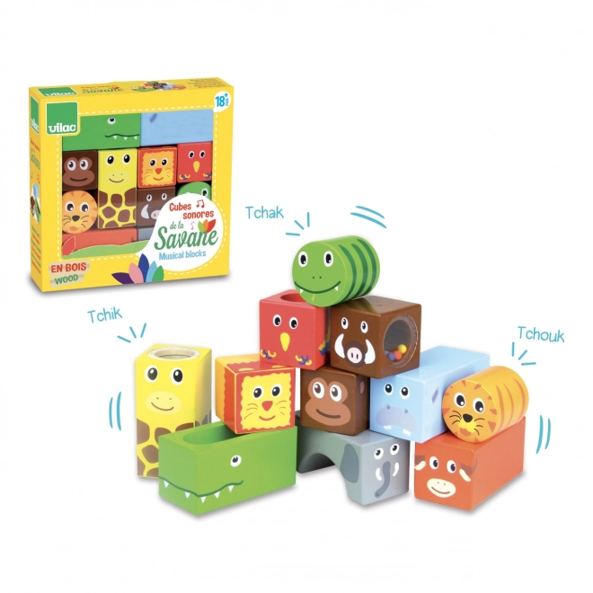 Vilac Blocs sonores en bois Savane