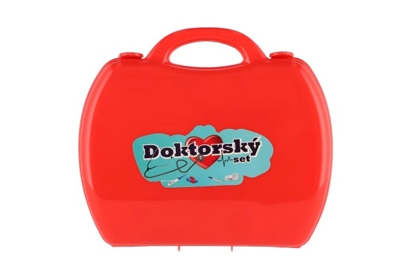 Ensemble médecin en plastique dans une valise en plastique sous blister 23x40x4cm