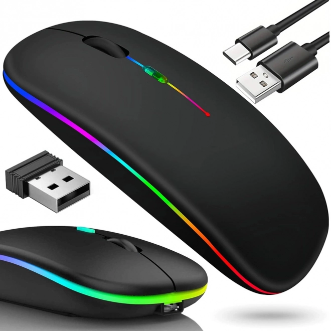 Souris Bluetooth mince 2,4 GHz pour PC et ordinateurs portables