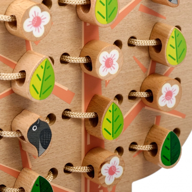 Lucy & Leo Strom - ensemble en bois à lacer et enfiler