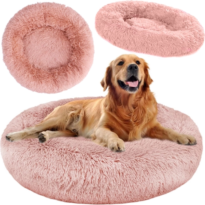 Panier douillet pour chats coussin moelleux pour canapé 80 cm – růžový